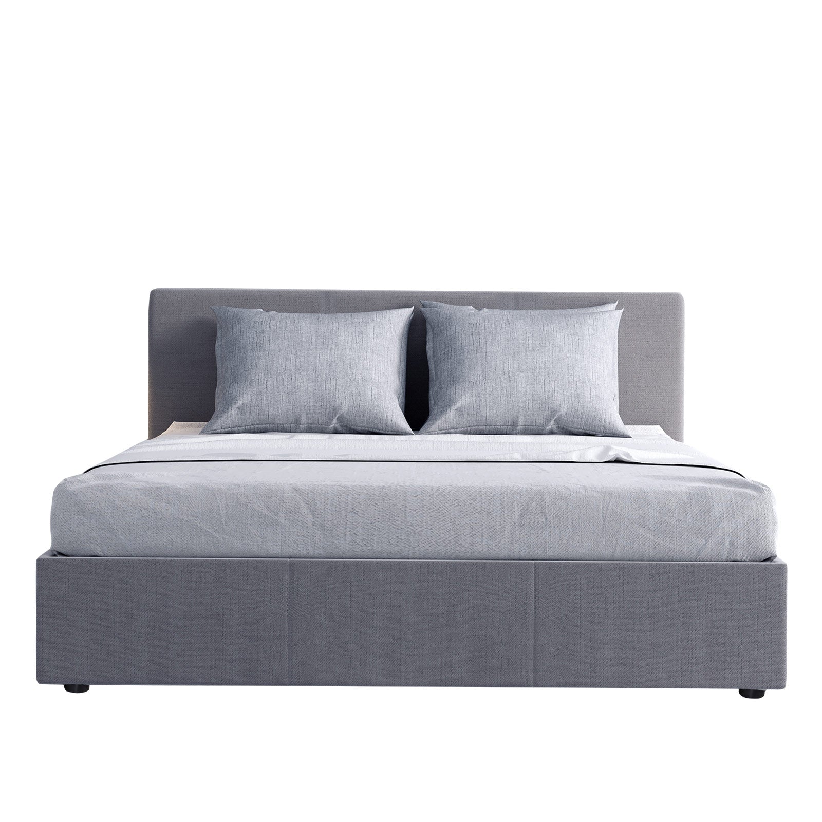 Milano Luxury Gas Lift Bed Frame Base And Headboard With Storage All